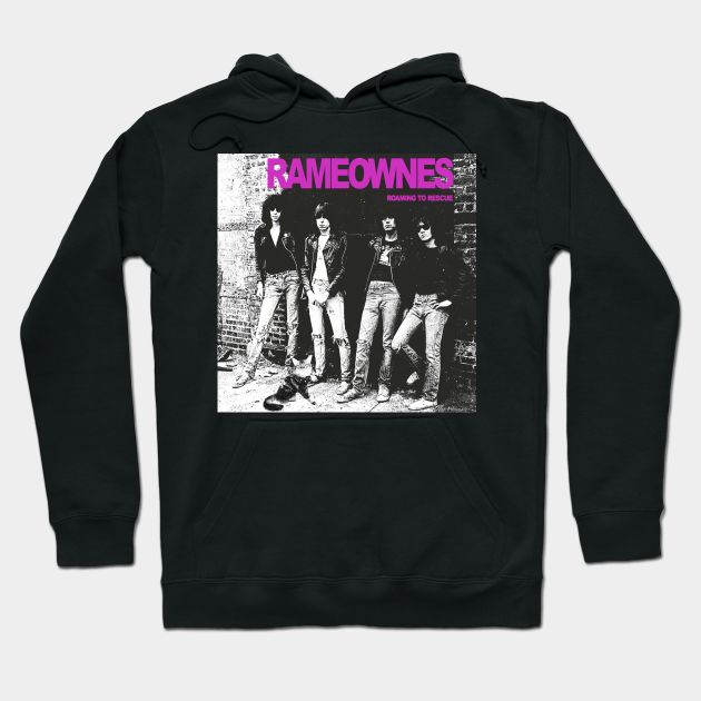 Rameownes - Roaming to Rescue Hoodie by Punk Rock and Cats